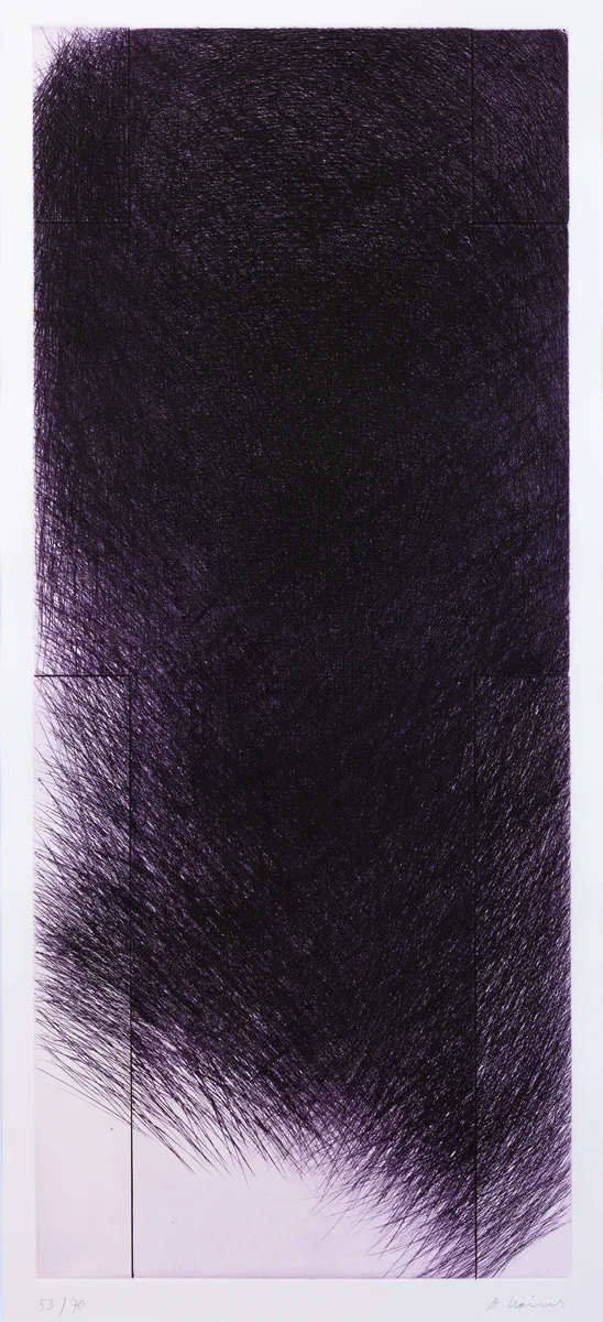 Arnulf Rainer, Violettes Kreuz (Großes Kreuz V)